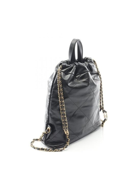 Chanel Rucksack Sac Backpack 22 Small Black Leather Chanel 22 Quilted main image 4